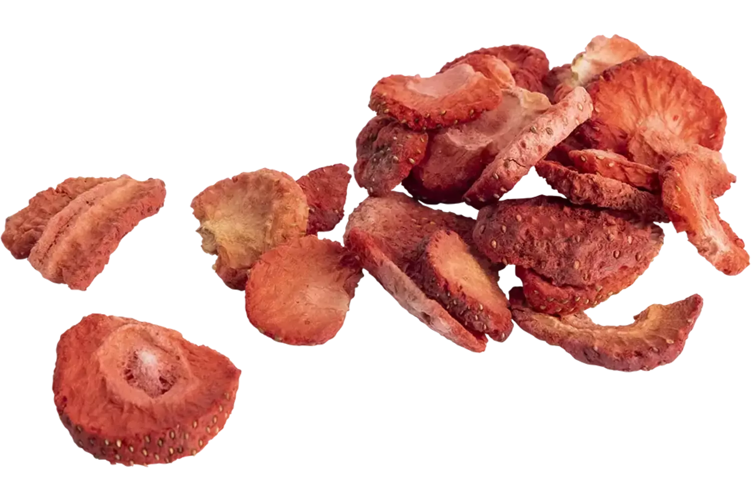Aardbei schijfjes gevriesdroogd 40gr